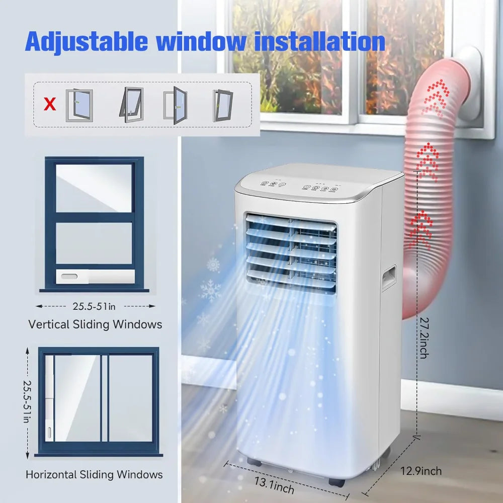 Compact Comfort 8,500 BTU Portable Air Conditioner (White)