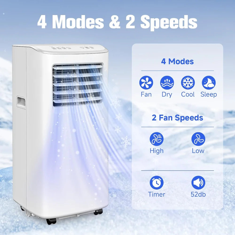 Compact Comfort 8,500 BTU Portable Air Conditioner (White)