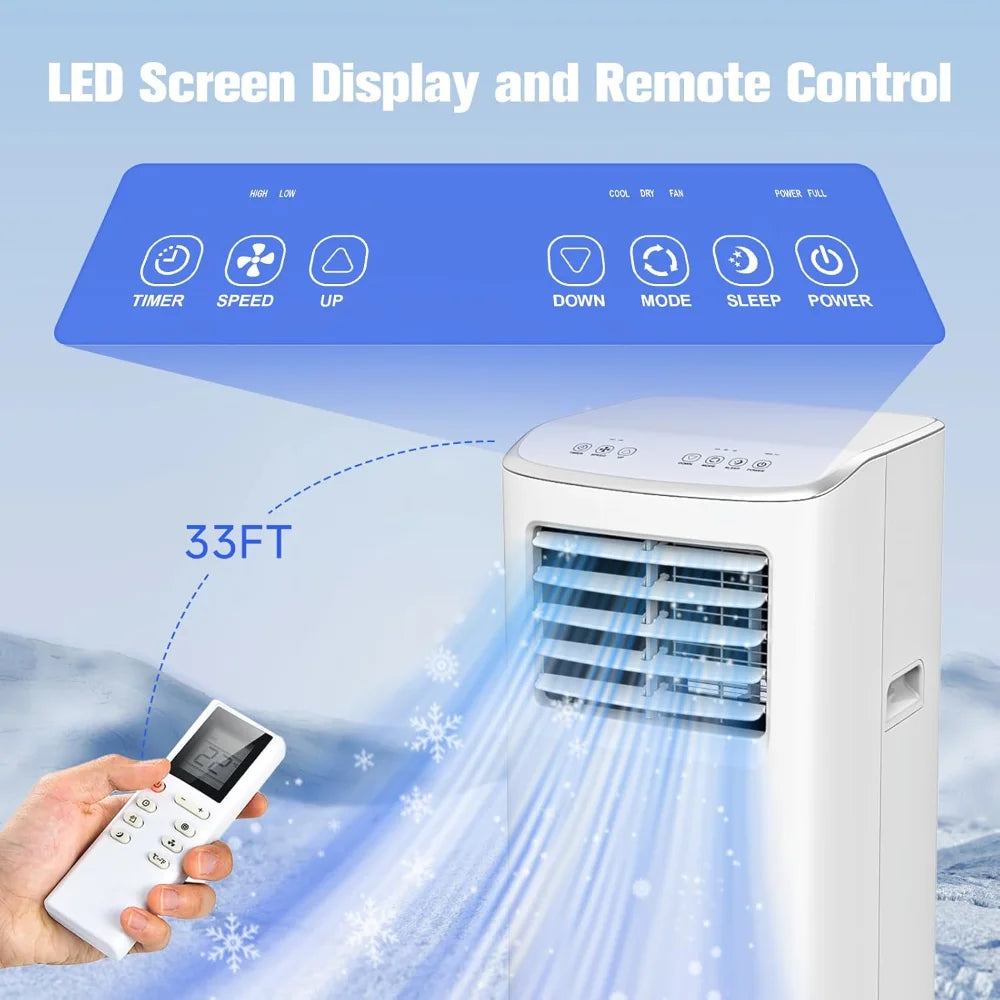 Compact Comfort 8,500 BTU Portable Air Conditioner (White)