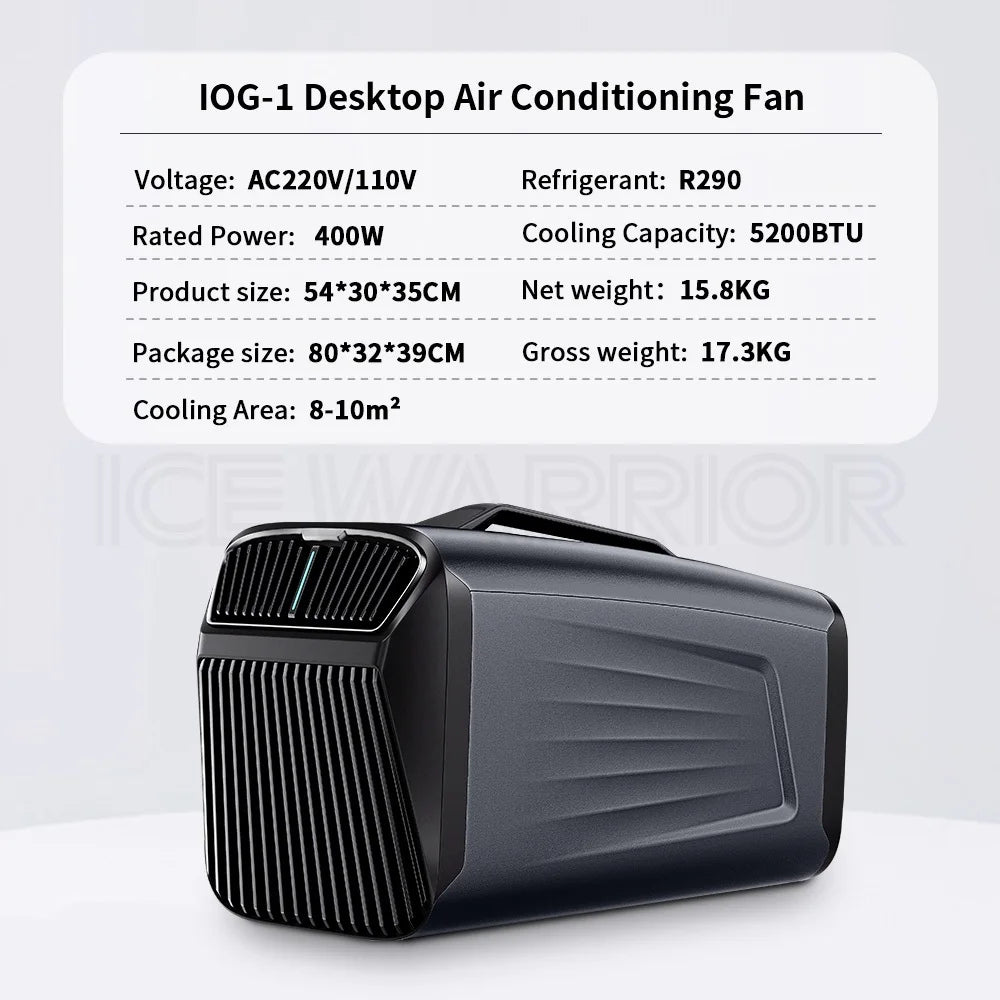 5,200 BTU IOG-1 Mini Portable Air Conditioner & Dehumidifier