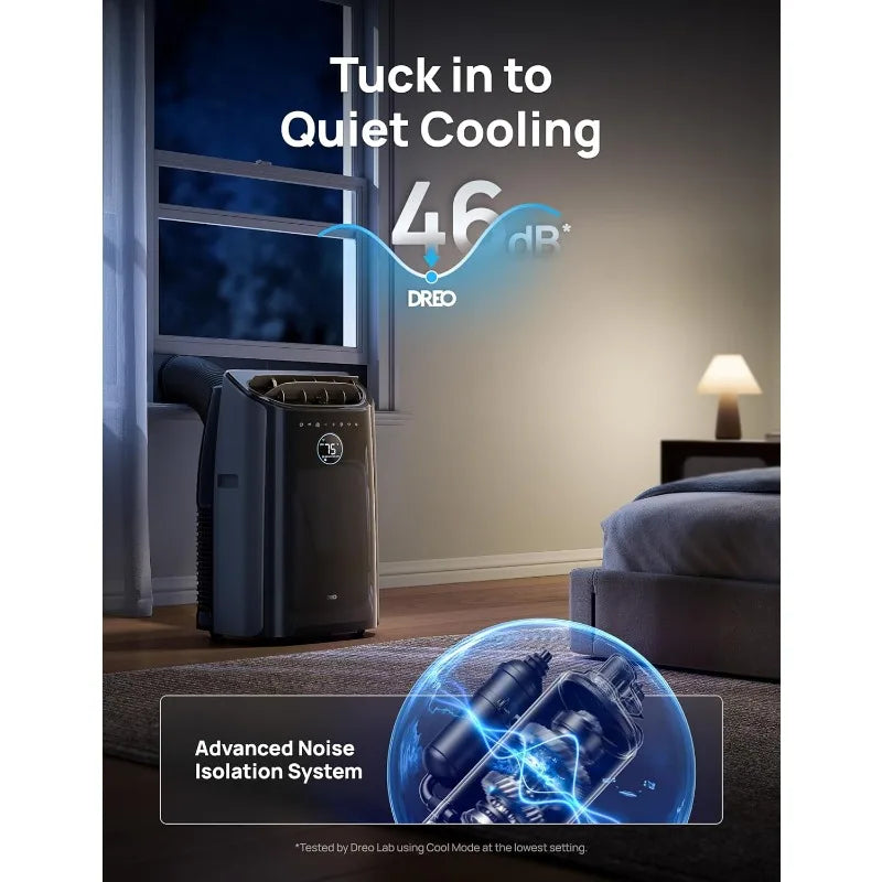 WhisperCool 12,000 BTU Portable AC (Drainage-Free)