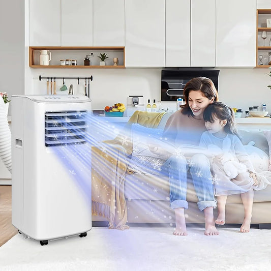 Compact Comfort 8,500 BTU Portable Air Conditioner (White)