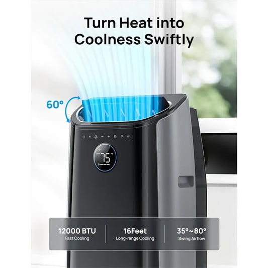 WhisperCool 12,000 BTU Portable AC (Drainage-Free)