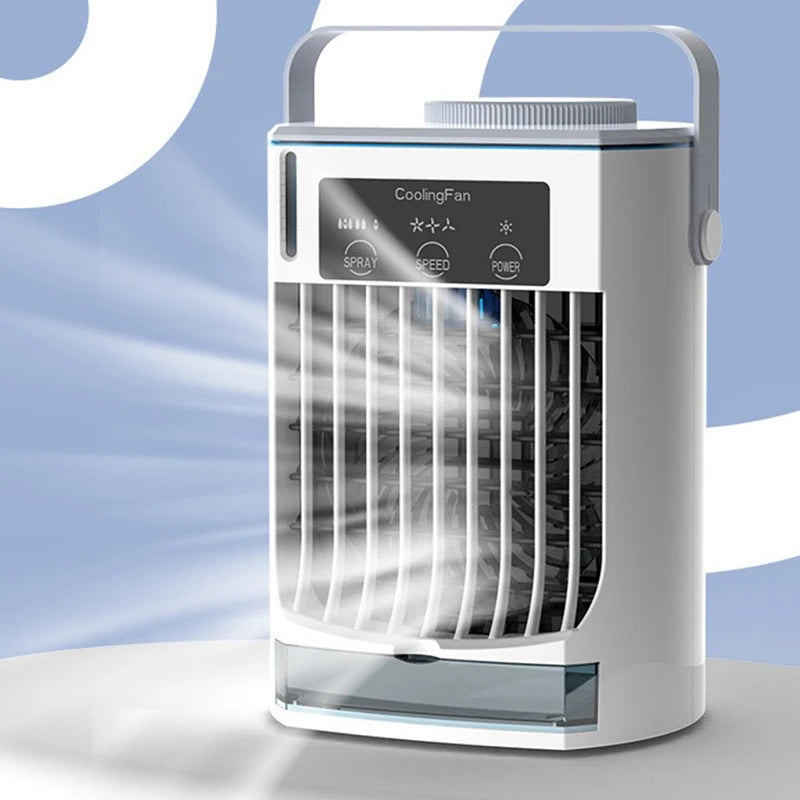 Mini Conditioner Air Cooler Water Cooling Fan Air Conditioning Night Light Mobile Portable Conditioner Electric Fan